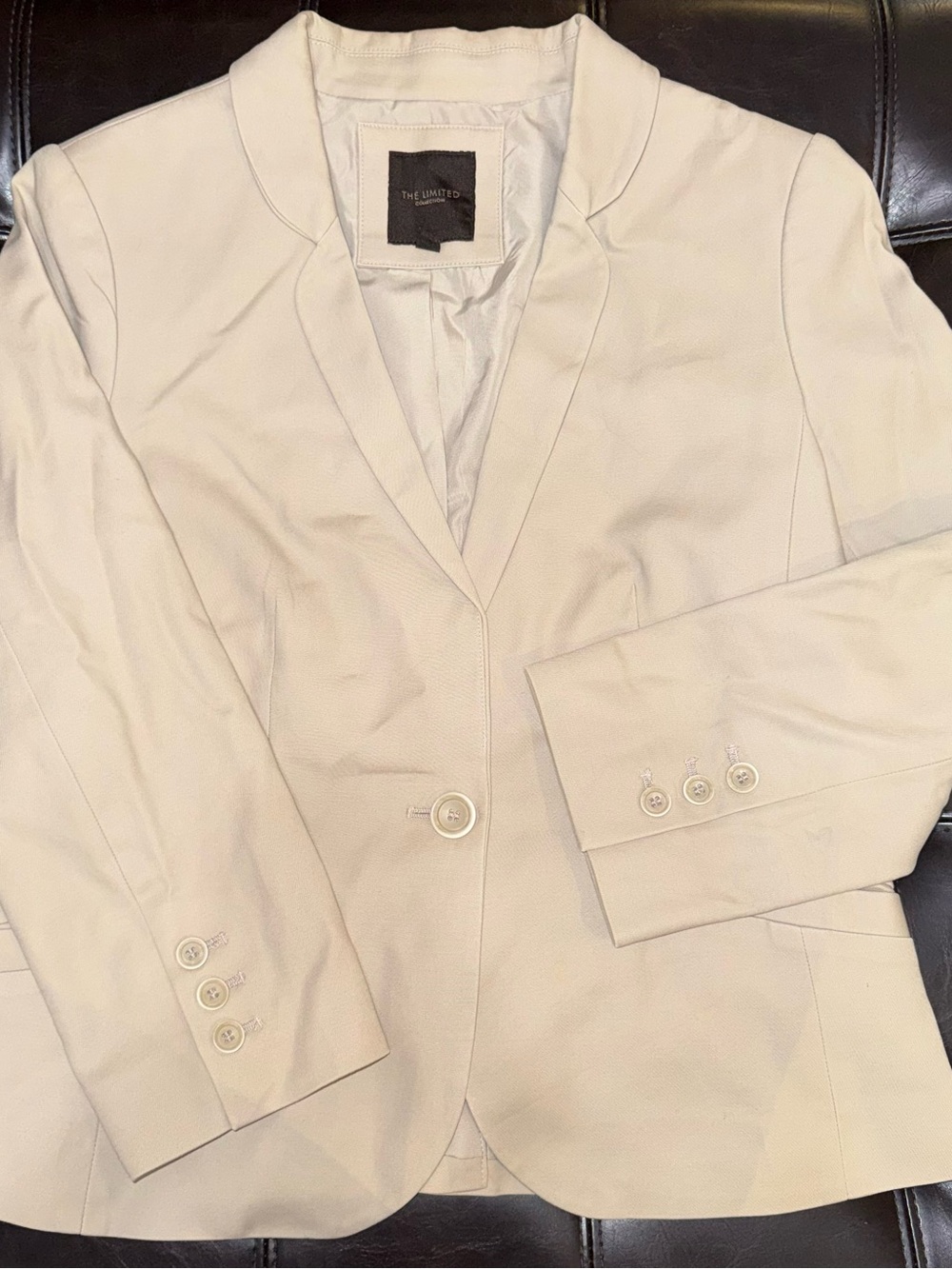 The Limited Women's Ivory Single-Button Blazer